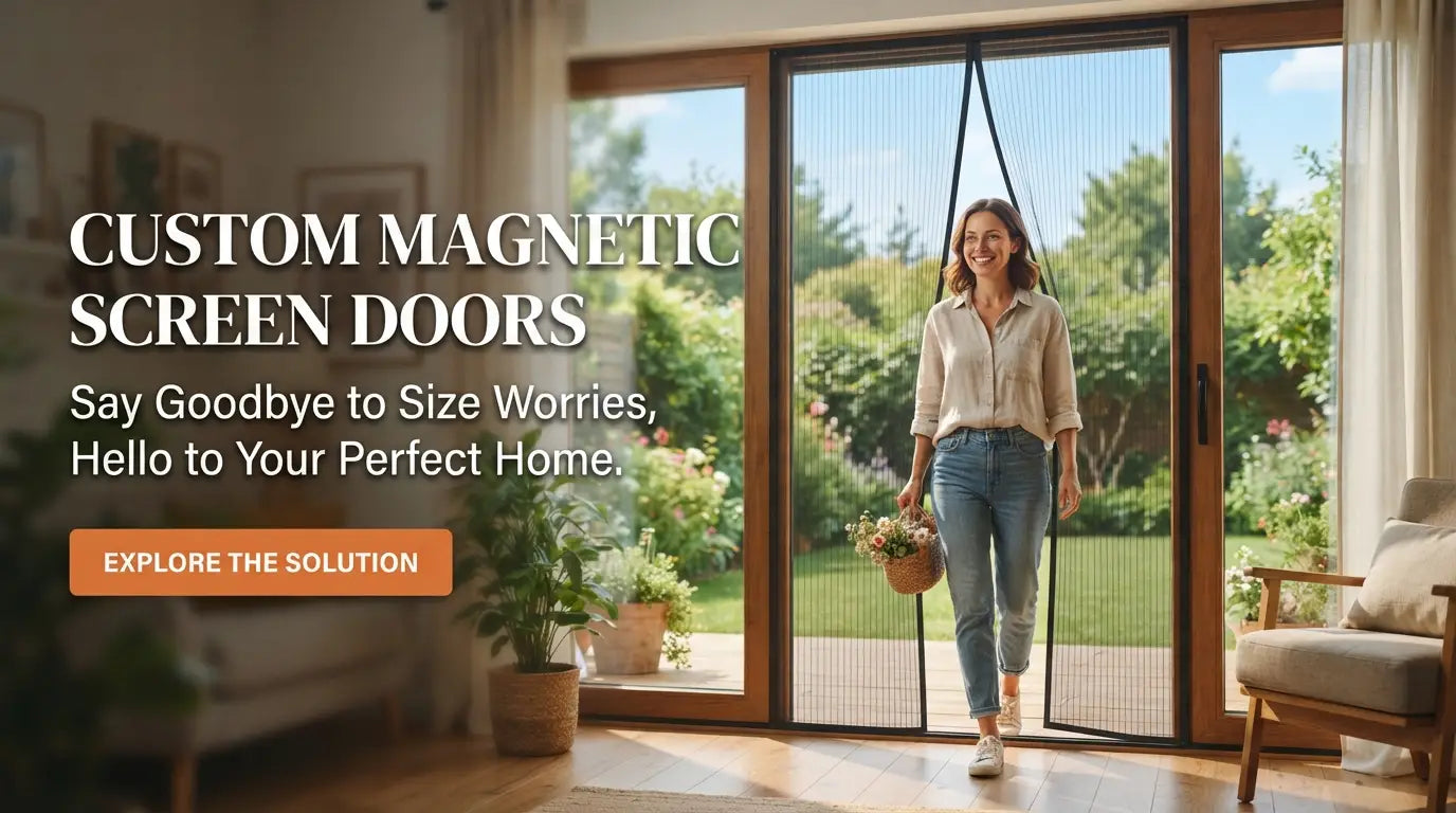 Custom Magnetic Screen Doors Say Goodbye to Size Worries, Hello to Your Perfect Home