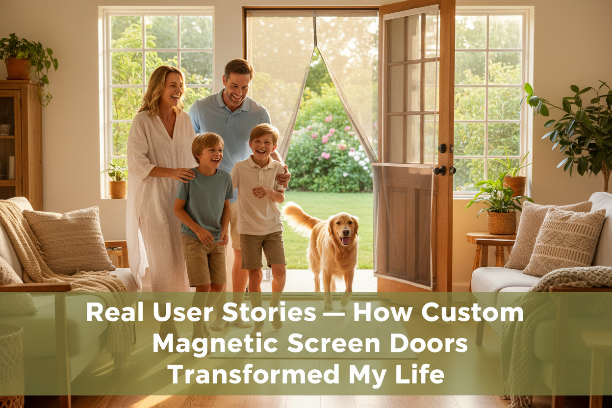 Real User Stories: How Custom Magnetic Screen Doors Transformed My Life