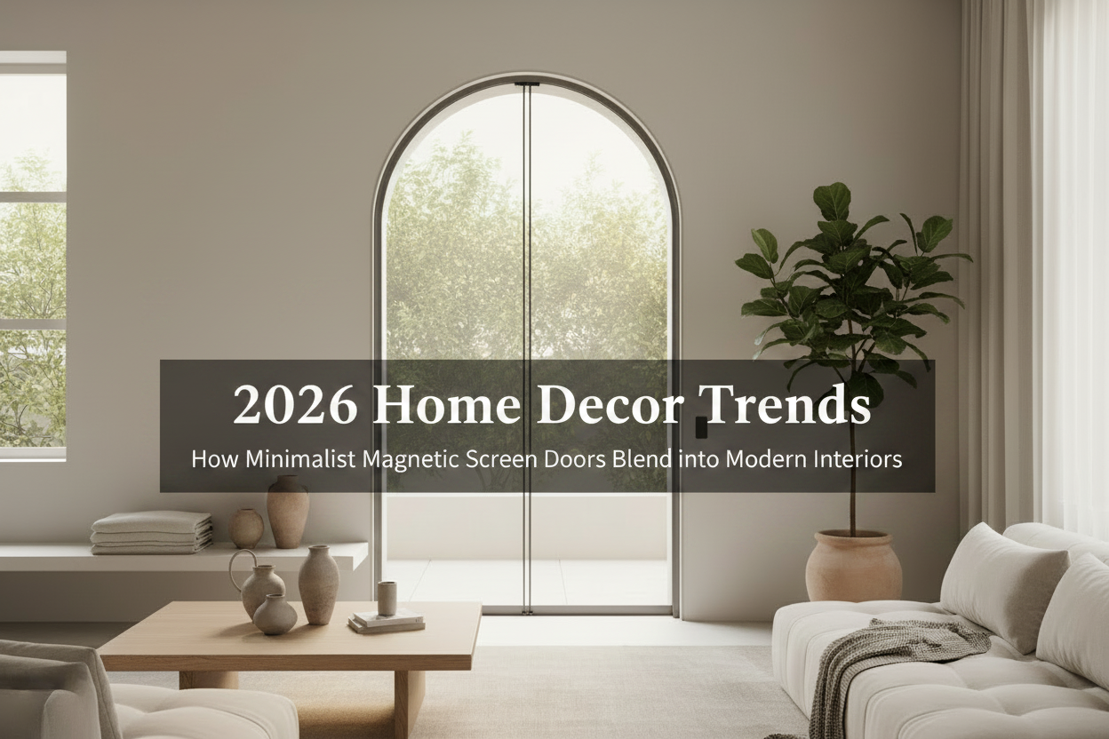 2026 Home Decor Trends: How Minimalist Magnetic Screen Doors Blend into Modern Interiors