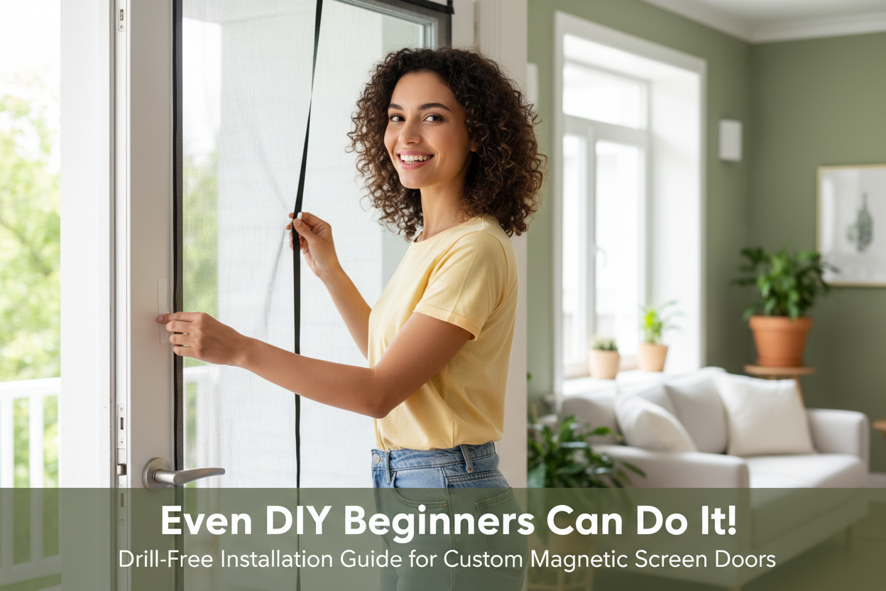 Even DIY Beginners Can Do It! Drill-Free Installation Guide for Custom Magnetic Screen Doors