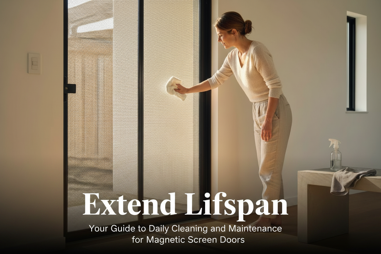 Extend Lifespan: Your Guide to Daily Cleaning and Maintenance for Magnetic Screen Doors