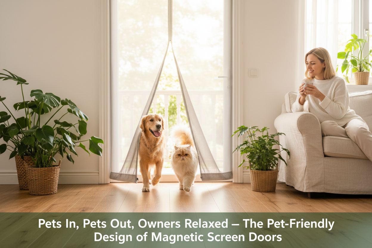 Pets In, Pets Out, Owners Relaxed: The Pet-Friendly Design of Magnetic Screen Doors