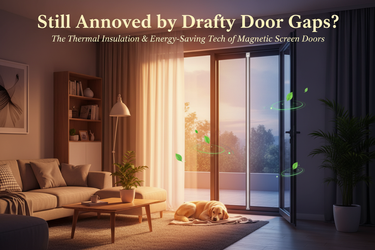 Still Annoyed by Drafty Door Gaps? The Thermal Insulation & Energy-Saving Tech of Magnetic Screen Doors