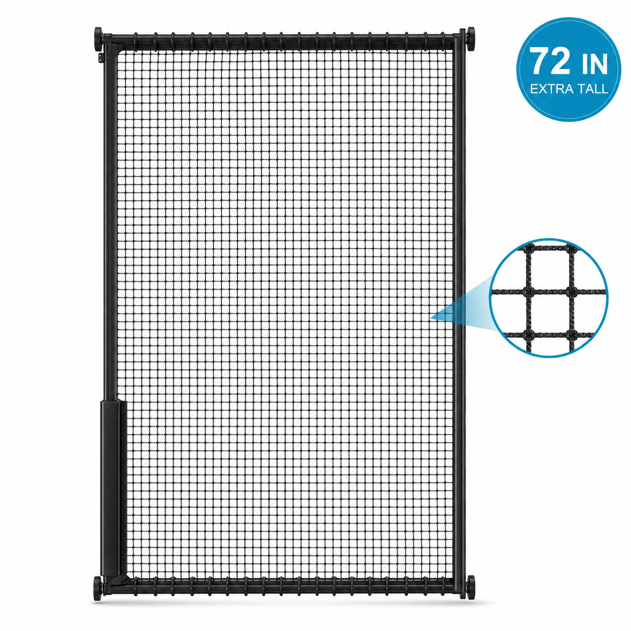 Amief Home 72-inch extra-tall no-drill cat safety gate on white background