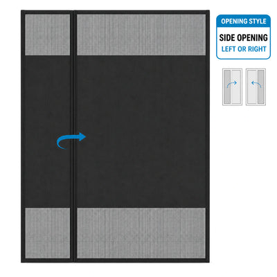 Opening Style | Side Opening Left or Right | Amief Home privacy screen door with reversible side entry