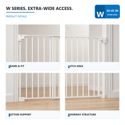 Amief Home extra-wide walk-through pet gate product details