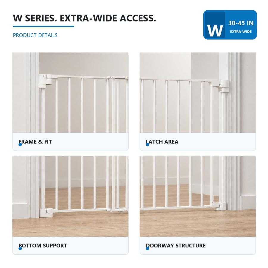 Amief Home extra-wide walk-through pet gate product details