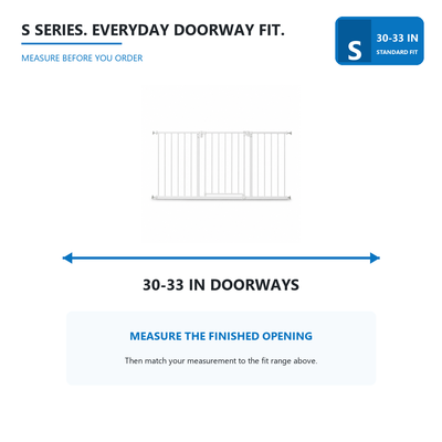 Amief Home walk-through indoor pet gate measurement guide