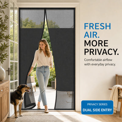 Privacy Series | 08 Amief Home Side-Opening Privacy Screen Door – side-opening privacy screen door lifestyle scene
