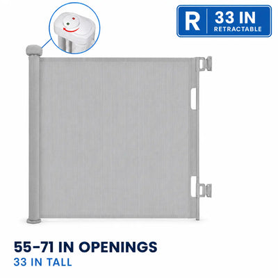 Amief Home Retractable Pet Safety Gate | 55-71 in
