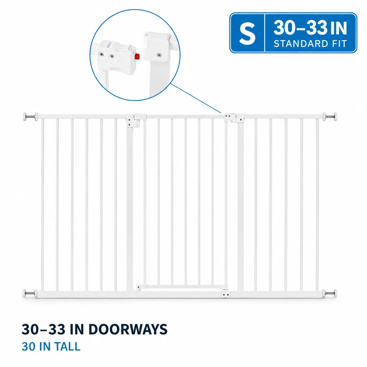 Amief Home Walk-Through Pet Gate | 30-33 in